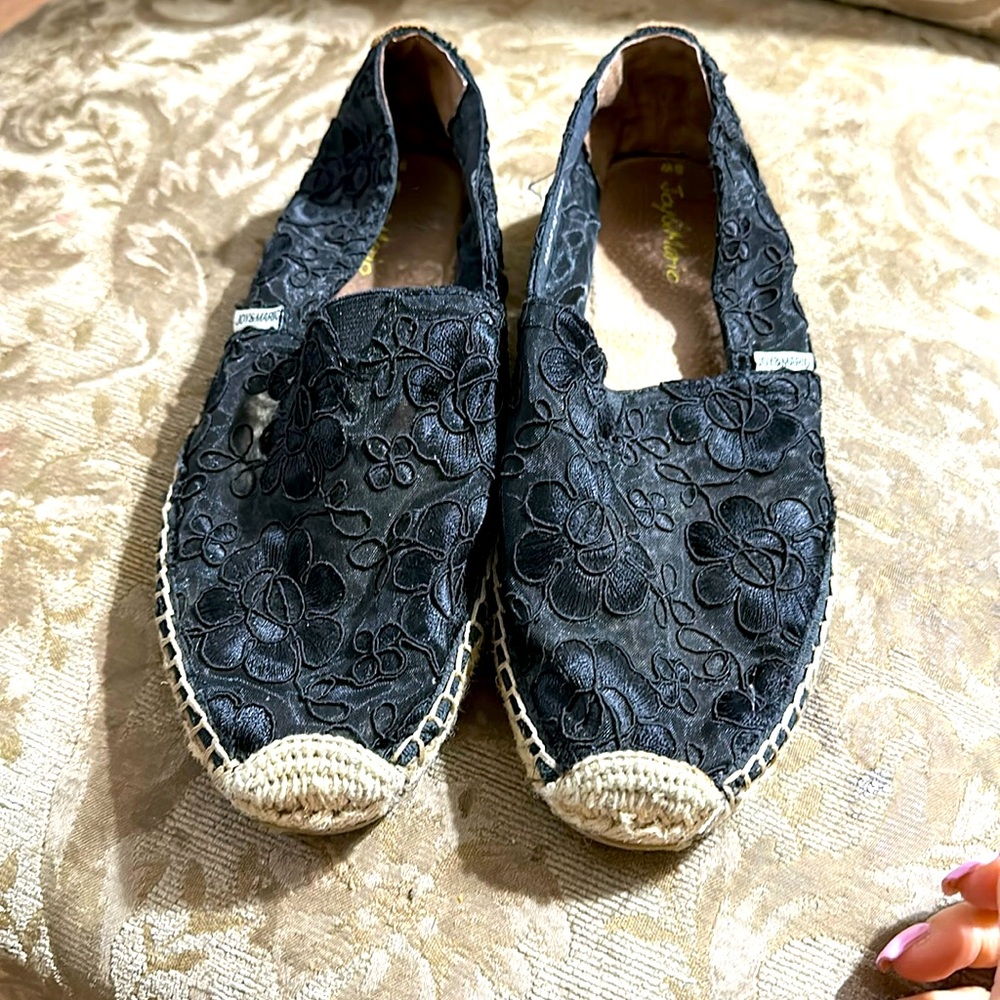 Beautiful leather and lace shoes